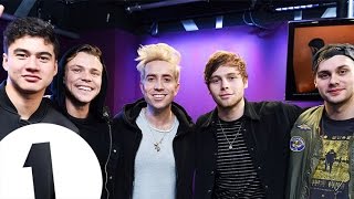 5SOS talk fan fic, pizza and penguins with Grimmy