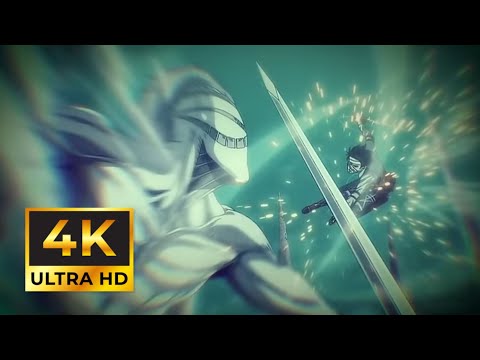 Levi VS Ancient Titans English Dub [4K HD]