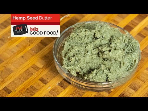 Homemade Hemp Seed Butter