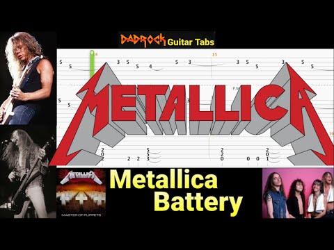Battery - Metallica - Guitar + Bass TABS Lesson
