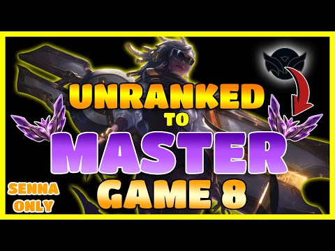 UNRANKED TO MASTER SENNA ONLY NO DUO Q GAME 8 (5W/2L) | SENNA KRAKEN + 13.4 BUFF = DESTROYING ASS