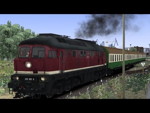BR232 Ludmilla Inselbahn Usedom 1990er Jahre Zinnowitz Führerstandsmitfahrt Train Simulator 2017