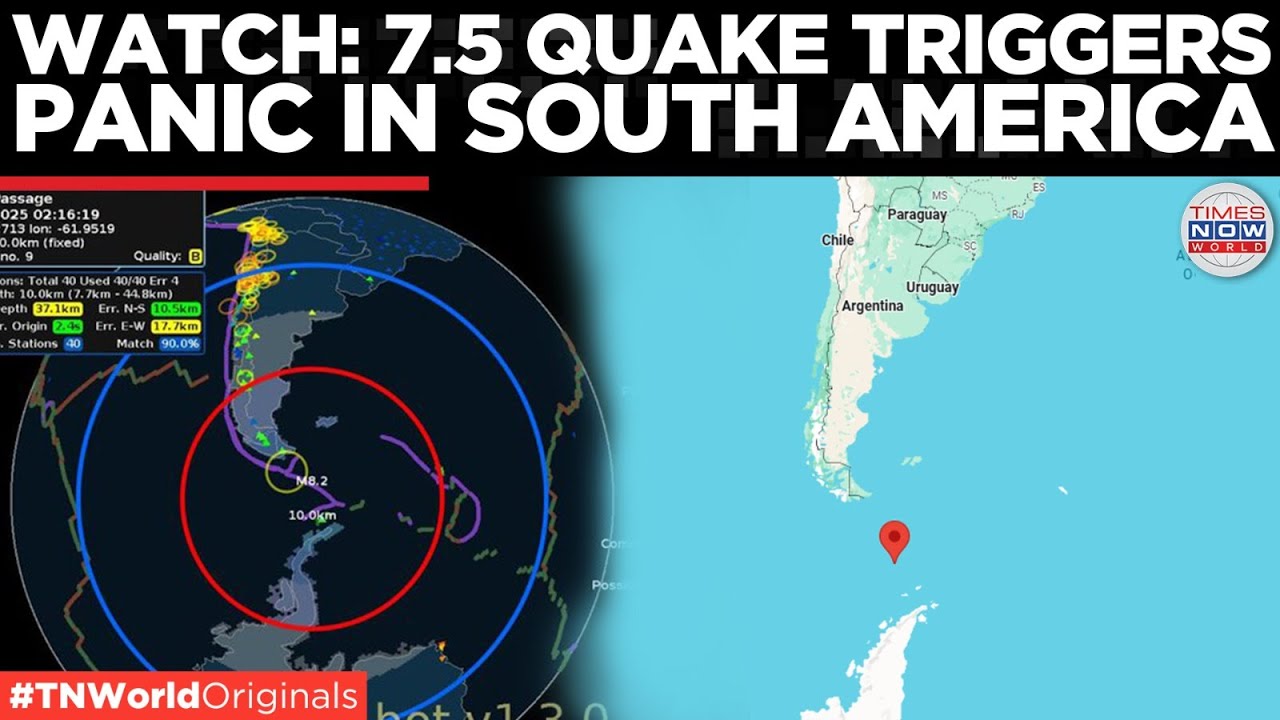 Magnitude 7.5 Earthquake Strikes Remote Drake Passage