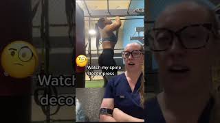 Dead hangs are a great way to stretch the back! #deadhangs #backpain #spinehealth #deadhang #fitness