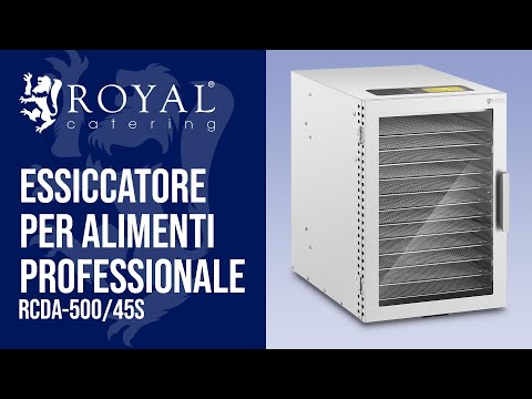 Video - Essiccatore per alimenti professionale - 800 W - 12 ripiani