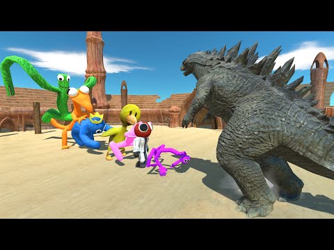 Godzilla Classic vs ALL Rainbow Friends - Animal Revolt Battle Simulator