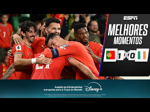 Gols e lances de Portugal x Irlanda