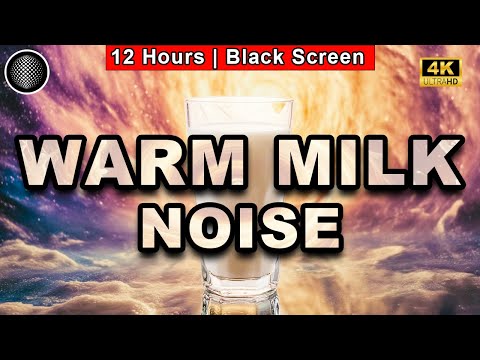 Warm Milk Noise | Color Noise For Sleep | Uninterrupted Sleep | Tinnitus Sound Therapy Dark Screen