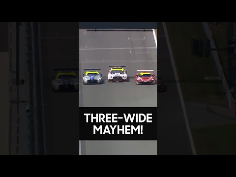 THREE wide through Eau Rouge! 😱