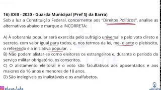 Direito Constitucional Aula 04 Nacionalidade; Direitos Políticos