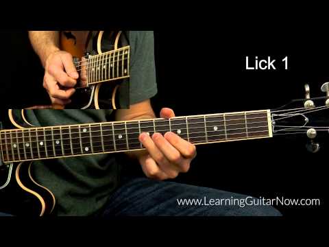 Slow Blues Lick in A Lesson [ TAB on Video ]