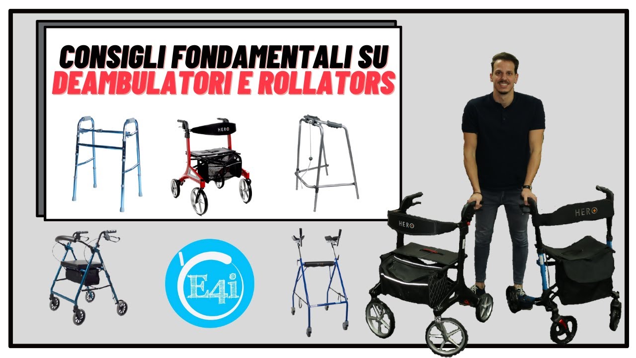 Consigli fondamentali su deambulatori e rollators
