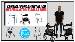 Consigli fondamentali su deambulatori e rollators