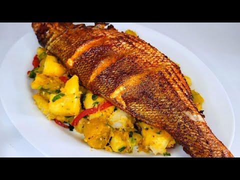 Roasted Red Snapper for dinner | full recipe| caribbean food