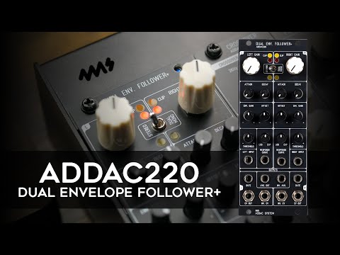 STEREO ENVELOPE FOLLOWER | ADDAC System - ADDAC220 DUAL ENVELOPE FOLLOWER+