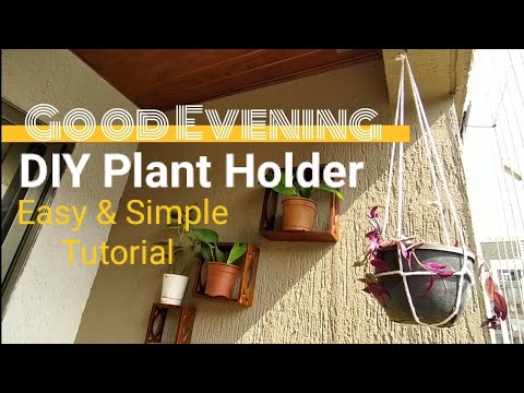 DIY | 1 MINUTE PLANT HOLDER | HANGING PLANTER | QUICK & EASY | HANGING POT | POT HOLDER WITH ROPE