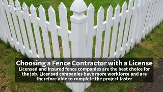 How to Select a Fencing Contractor for Installation and Repair