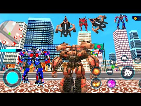 Optimus Prime Multiple Transformation #17 Jet Robot Car Game 2021 - Best Android Gameplay