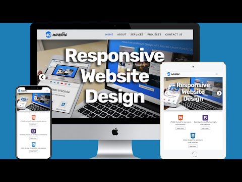 Build A Responsive Website with HTML5, CSS3 & Bootstrap 4