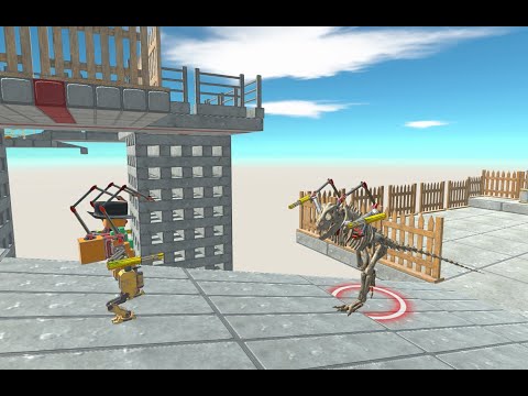 Update NEW Battle Robot vs T Rex Skeleton Death Run - Animal Revolt Battle Simulator