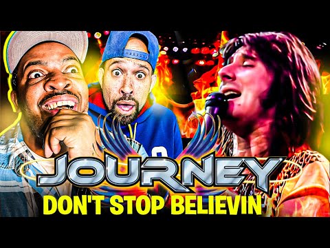 He didn't KNOW what JOURNEY sounded like LIVE! Don't Stop Believin' REACTION....