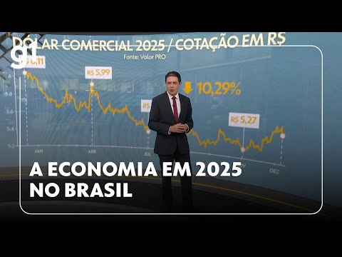 Jornal Hoje: dólar em queda e a economia do Brasil em 2025