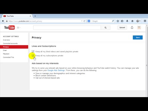 How to Hide Liked Videos/Subscriptions on YouTube