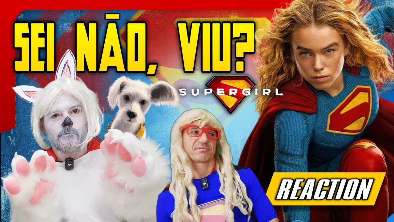 O TRAILER TÁ MELHOR... MAS SEI NÃO, VIU? + COSPOBRE DE KRYPTO #supergirl  #reaction