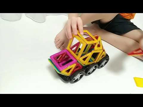 Магнитный конструктор Magnetic blocks (делаем супер машину)