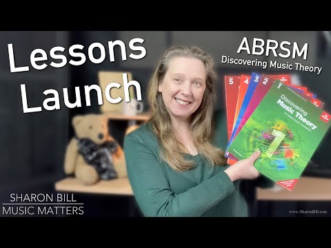 Lessons Launch (ABRSM Discovering Music Theory) - Sharon Bill Music Matters Vlog