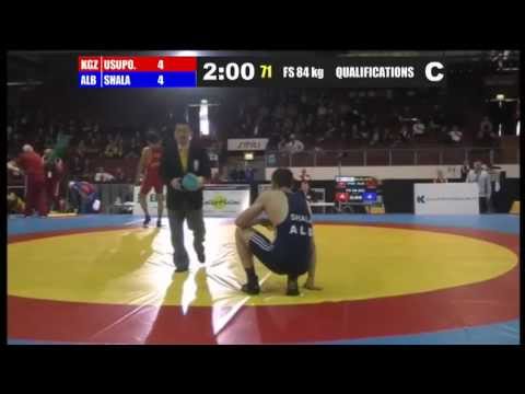 Egzon SHALA (ALB) blue   VS  USUPOV Aibek (KGZ) red