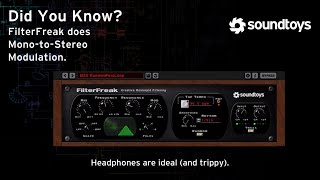 Video thumbnail for FilterFreak - Mono-to-Stereo Modulation by soundtoys