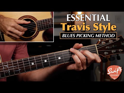 Travis Style Blues with ONE Chord Shape - Fingerstyle Guitar Made Easy!
