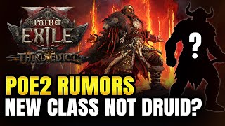 Path of Exile 2 New Class is NOT Druid? PoE2 Patch 0.3.0