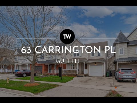 Detached House for Sale - 63 Carrington Pl. Guelph, ON