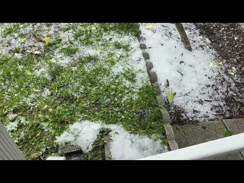 Crazy hail storm in Brevard County Florida April 26, 2023