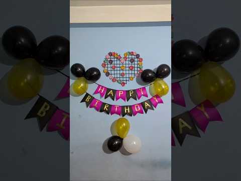 How to make birthday banner #diy #birthdaybanner #papercraft #shorts #trending #viral #decoration