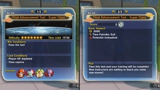 Dragon Ball Xenoverse 2 - (How To Get Potential Unleashed) Final Advancement Test - Super Class