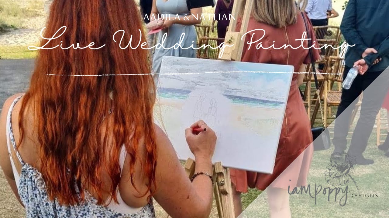 Aadila and Nathan - Live Wedding Painting