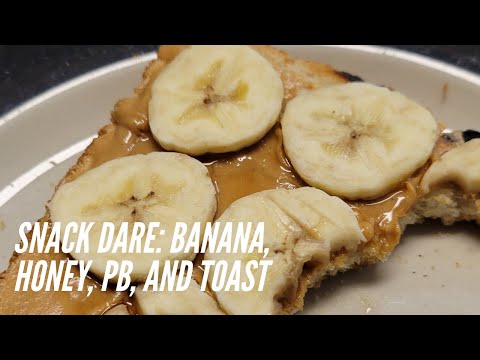 Banana on Peanut butter and honey toast - Is this an official tissue snack?