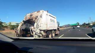 Mill Valley Refuse Service Volvo Heil RL #R-5 on the freeway!