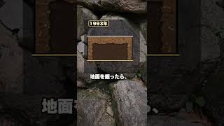岡山城の地面に開いた四角い穴|掘ったら石垣が丸ごと出てきた