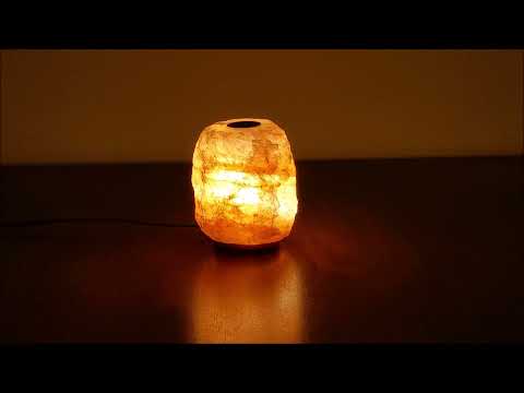 Rain Sounds on a Window / Himalayan Salt Lamp Night Light