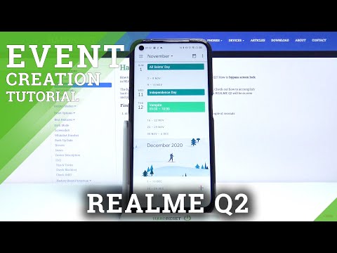 How to Add Event to Calendar in REALME Q2 - Event Creation