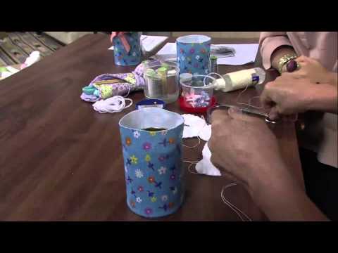 Mulher.com 06/02/2013 Regina Morena - Lata decorada páscoa  parte 1