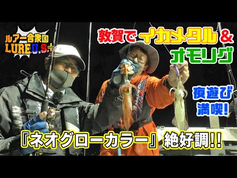 新色ネオグローで敦賀のイカメタル&オモリグゲーム夜遊び満喫！（ルアー合衆国プラス/2022年7月9日放送）