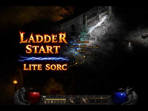 Diablo 2 Ladder Start Lightning Sorc Build (Cheap + Key Farming Ready)