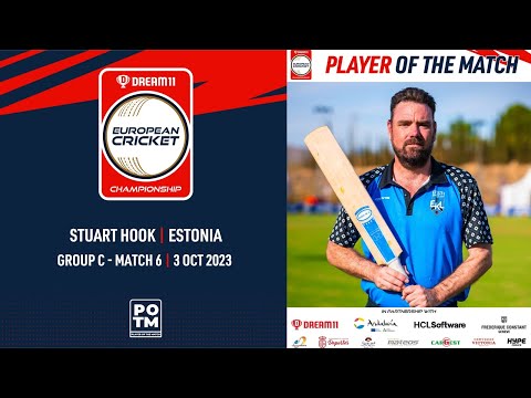 POTM: S.Hook - EST vs DEN | Highlights | Dream11 ECC23 | 3 Oct 2023 | ECC23.034