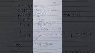 c program to check whether a year is leap or not ||clanguage||supriya coding||shorts