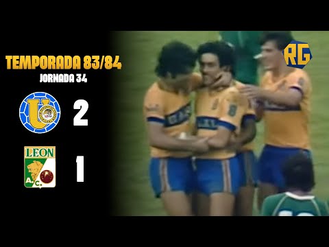 TIGRES VS LEON 2-1 | J34 TEMPORADA 1983-1984 | DOBLETE DE TOMAS BOY